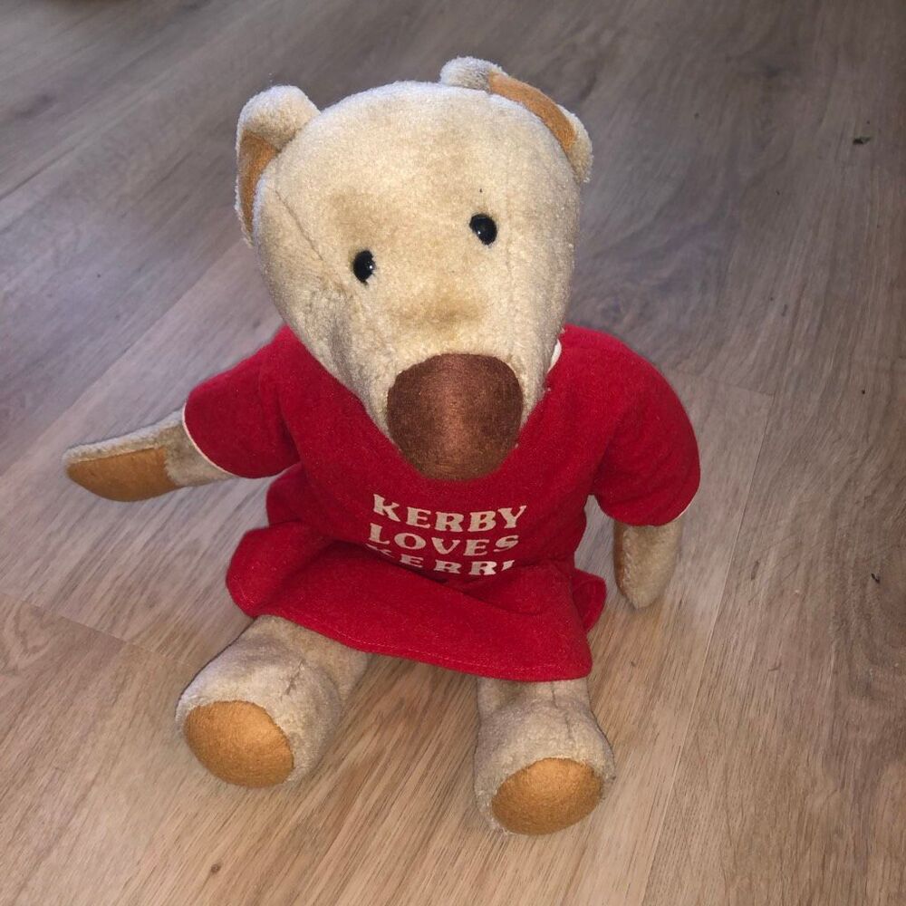 VINTAGE 1983 AVON TEDDY BEAR KERBY LOVES KERRI PLUSH